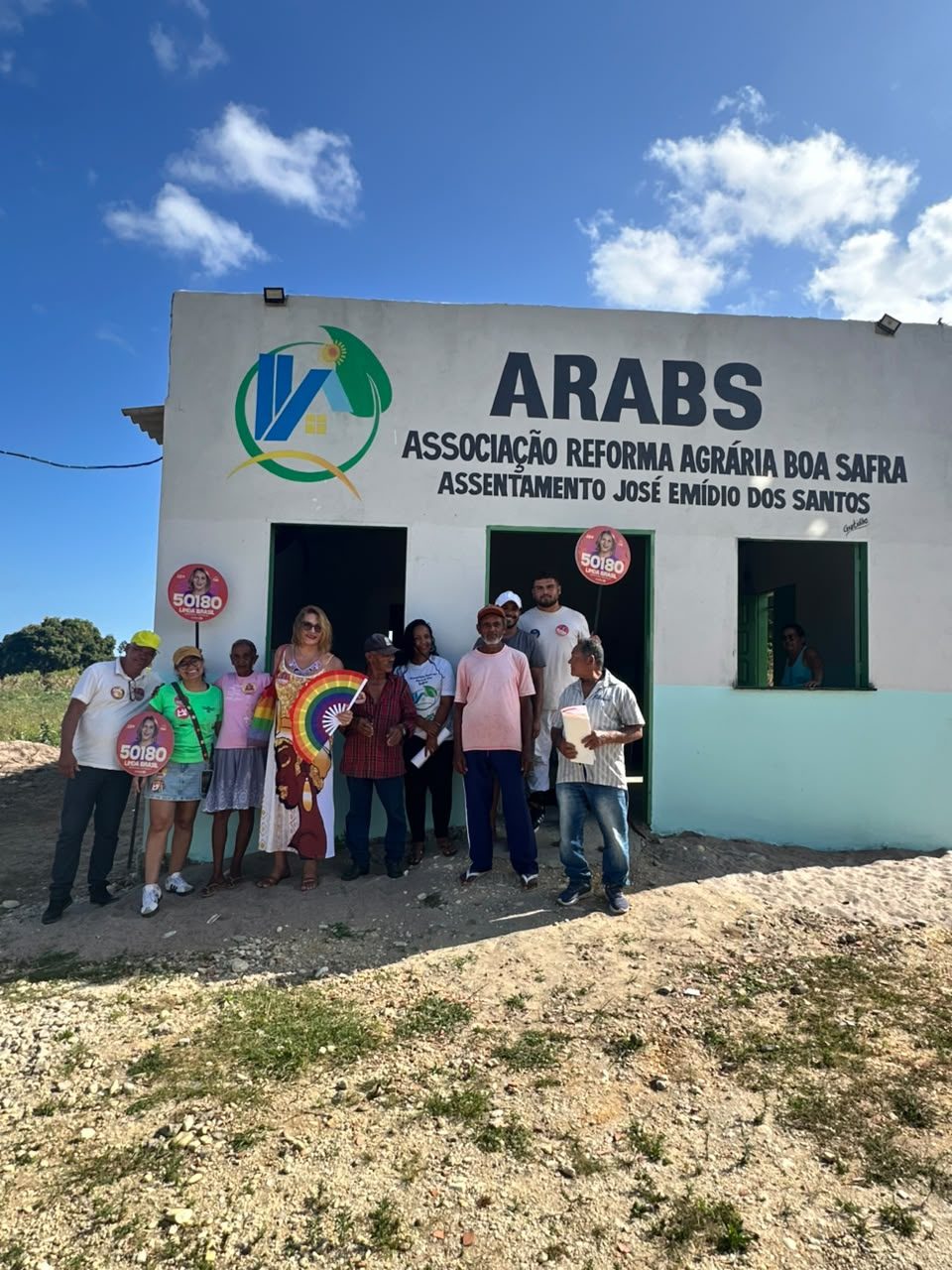 Visita à ARABS — Associação Reforma Agrária Boa Safra, no Assentamento José Emídio dos Santos